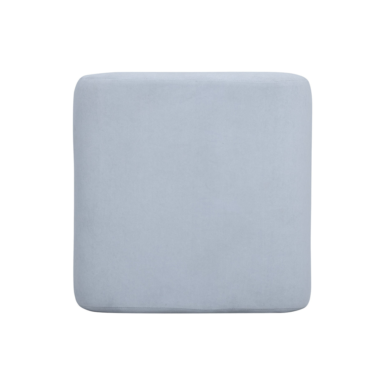 Desi Light Blue Velvet Ottoman by TOV Furniture – photo 6 of 7