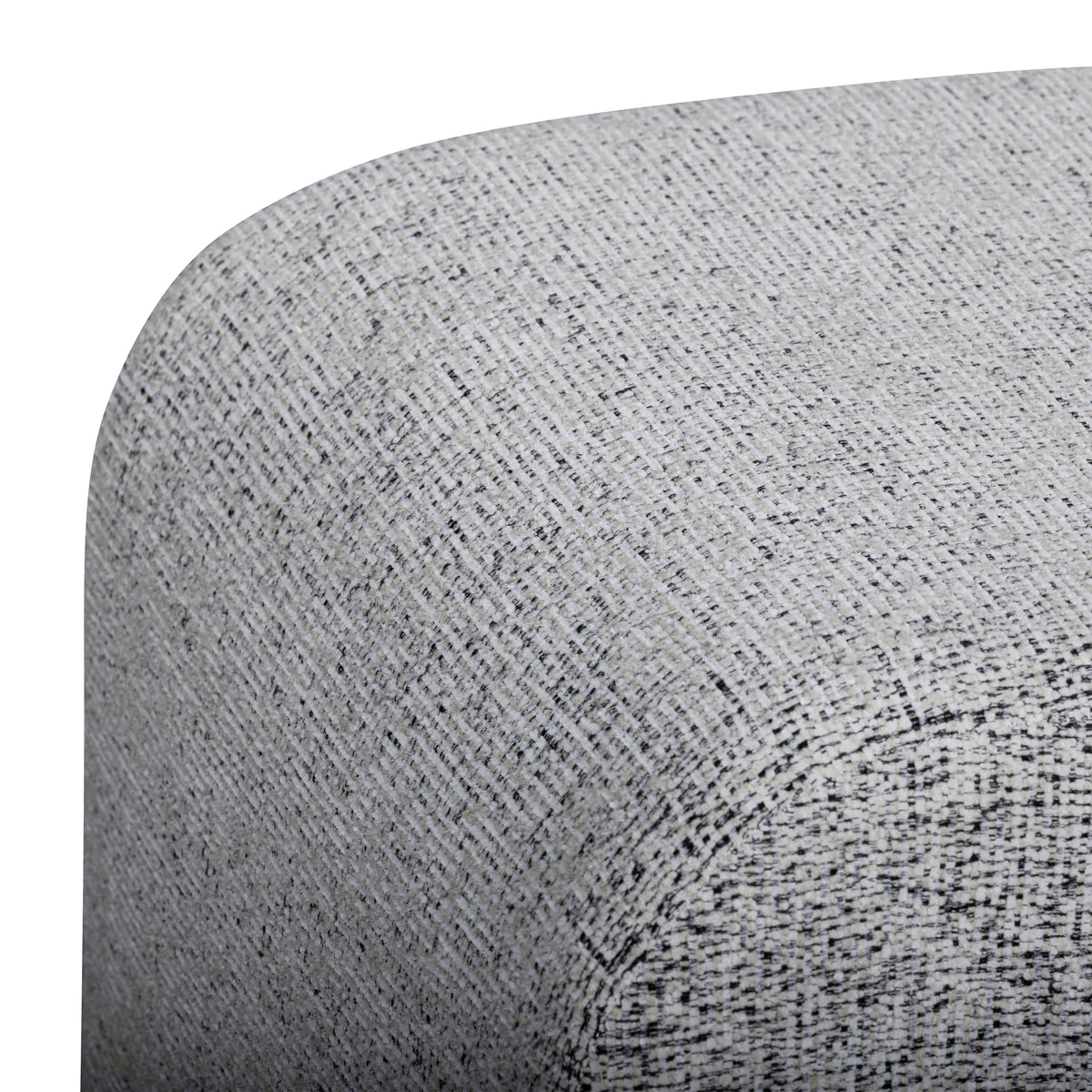 Desi Black and White Woven Fabric Ottoman by TOV Furniture – photo 4 of 7