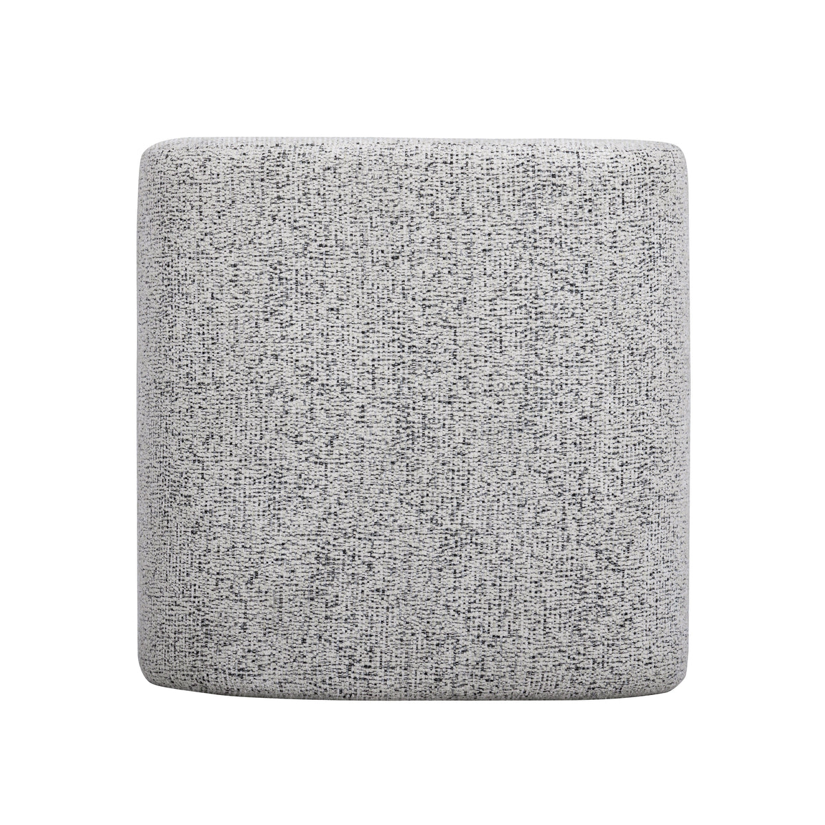 Desi Black and White Woven Fabric Ottoman by TOV Furniture – photo 5 of 7