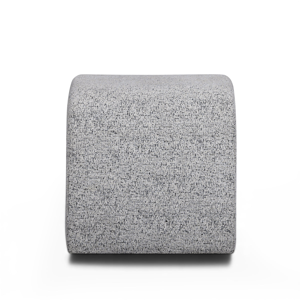 Desi Black and White Woven Fabric Ottoman by TOV Furniture – photo 6 of 7