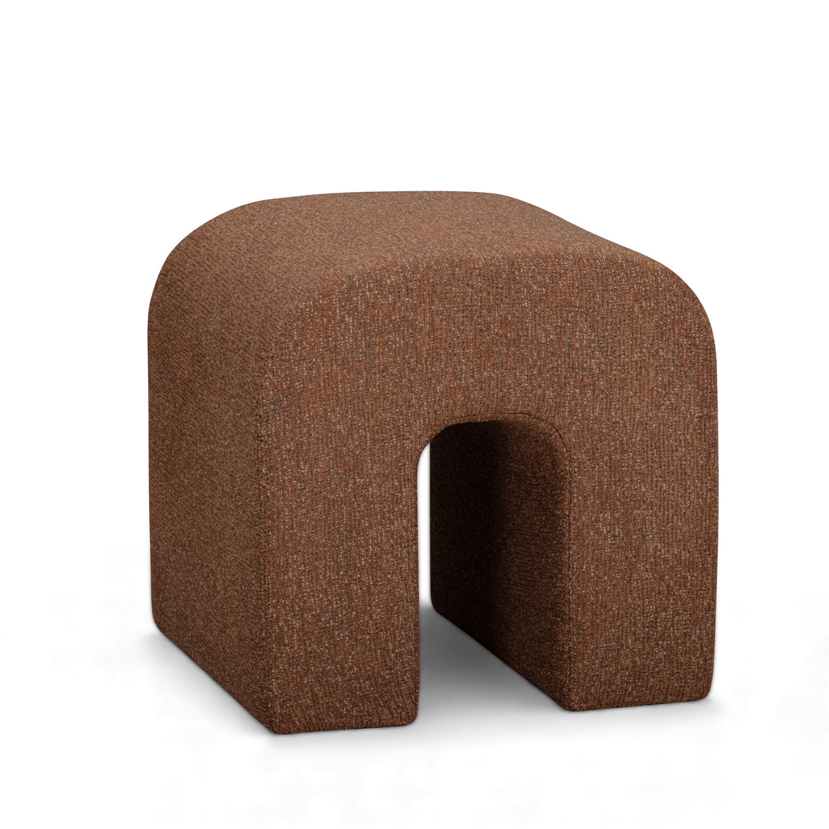 Desi Red Woven Fabric Ottoman by TOV Furniture – photo 2 of 7