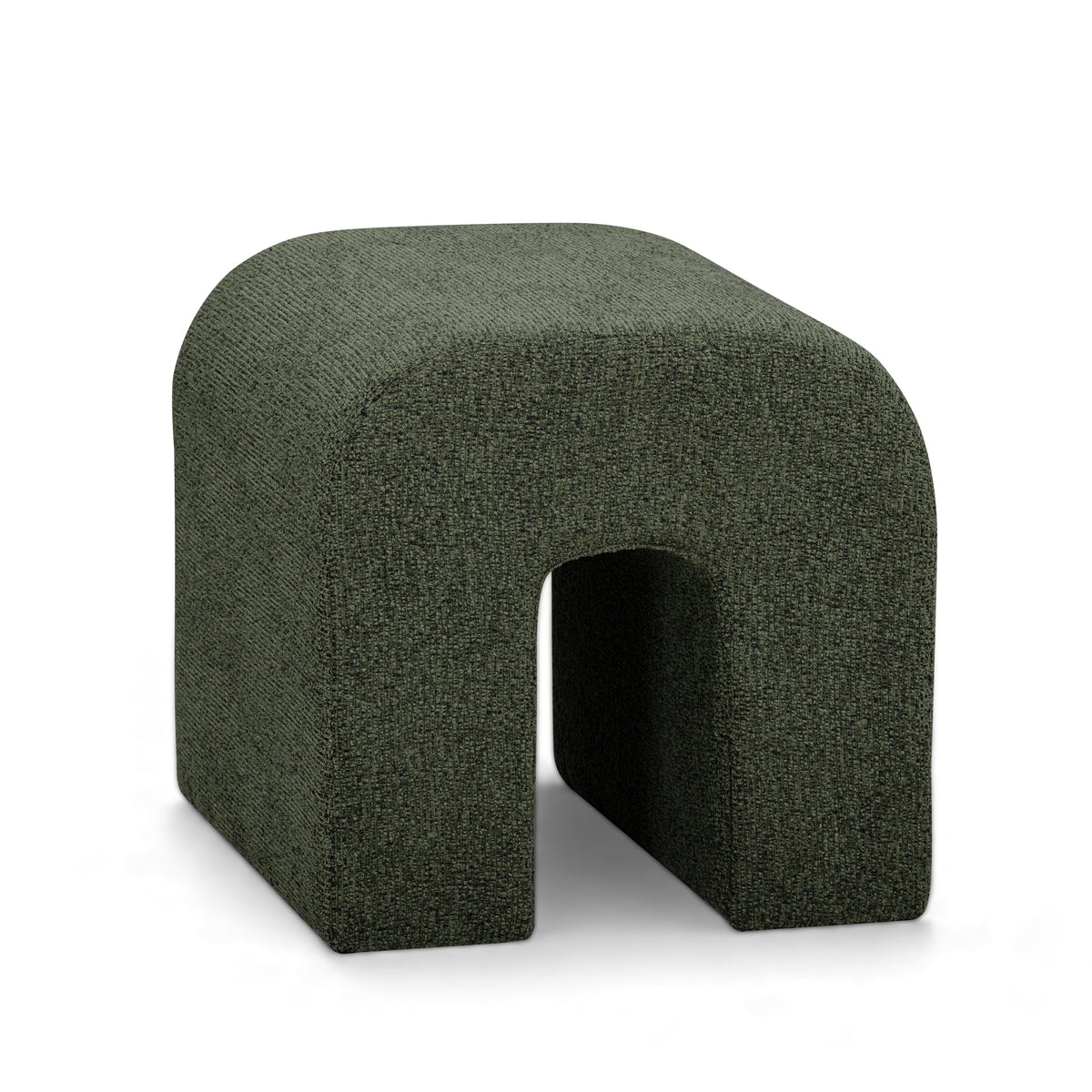 Desi Green Woven Fabric Ottoman by TOV Furniture – photo 2 of 7