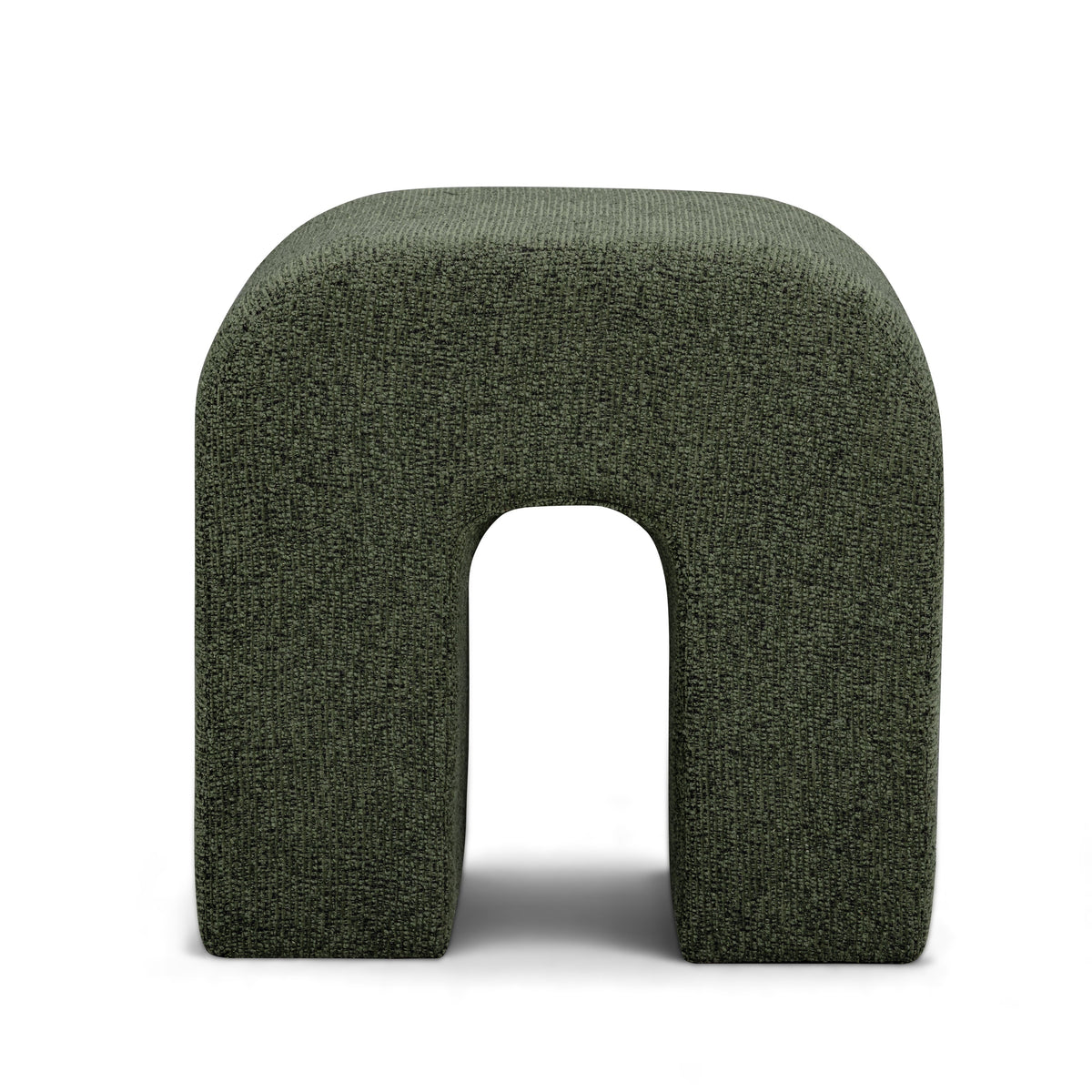 Desi Green Woven Fabric Ottoman by TOV Furniture – photo 1 of 7