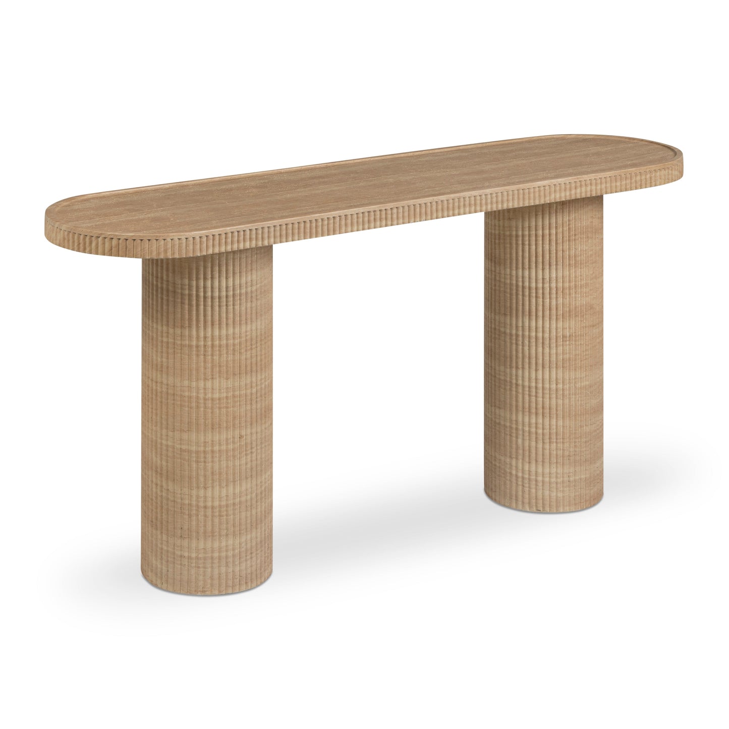 Darcy 59" Concrete Indoor/Outdoor Console Travertine by Tov Furniture