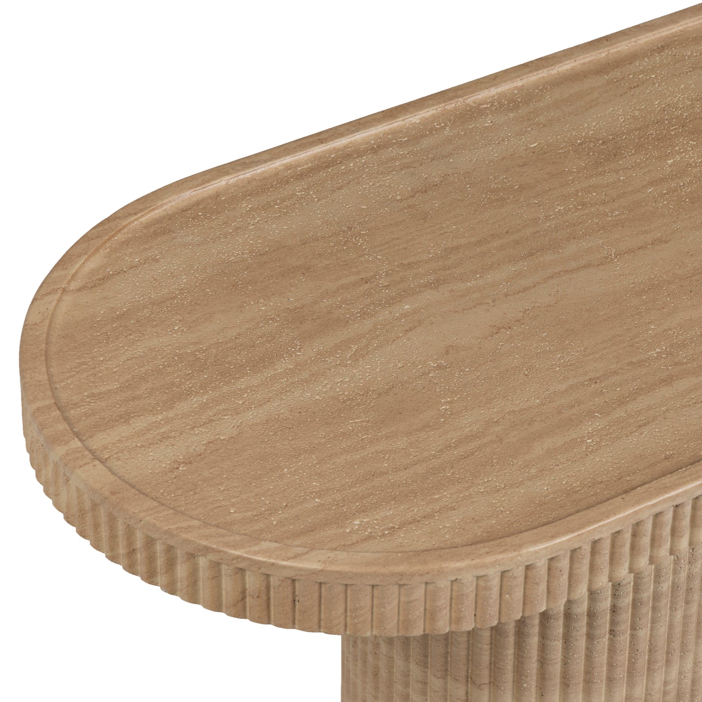 Darcy 59" Concrete Indoor/Outdoor Console Travertine by Tov Furniture