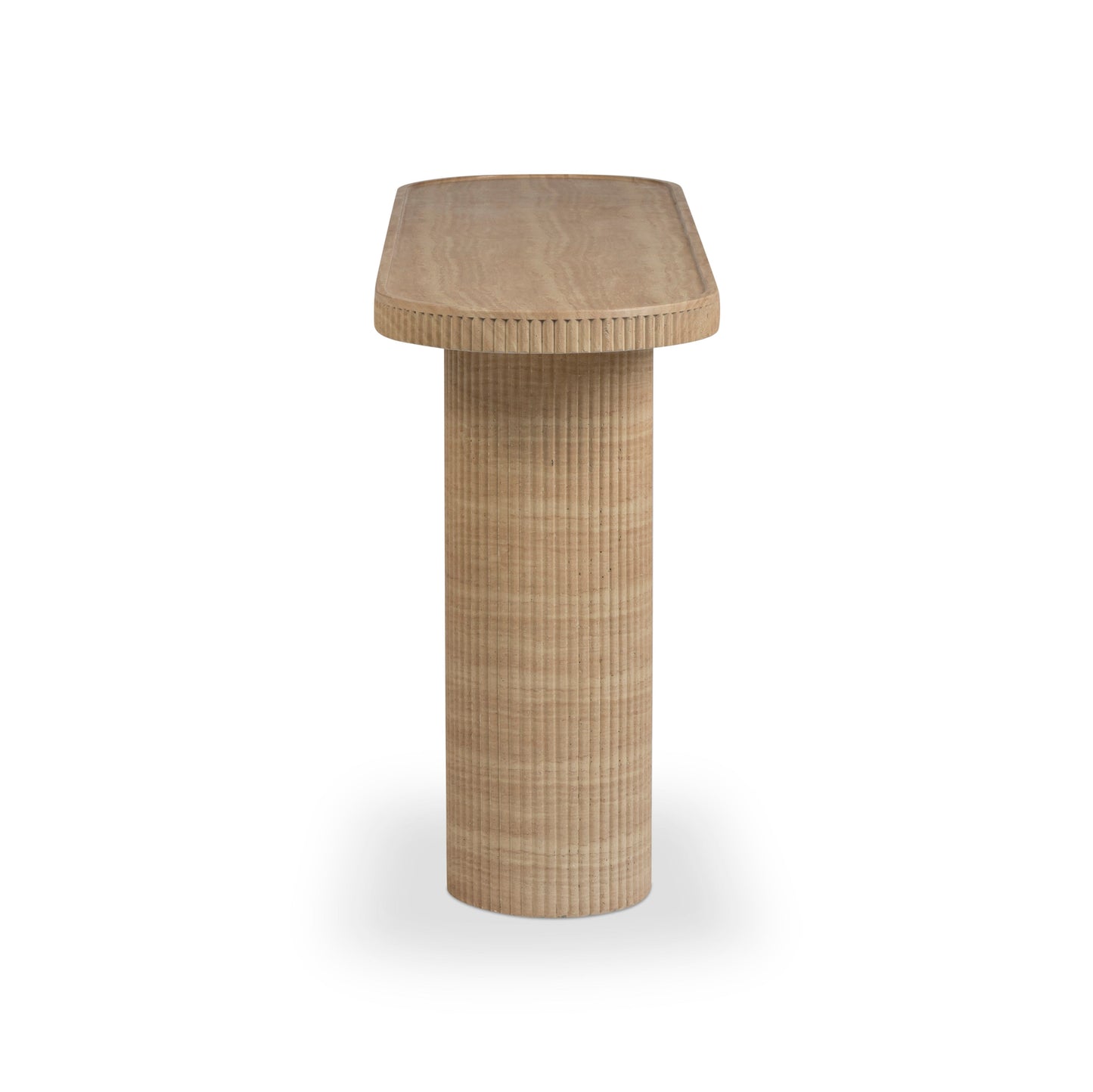 Darcy 59" Concrete Indoor/Outdoor Console Travertine by Tov Furniture
