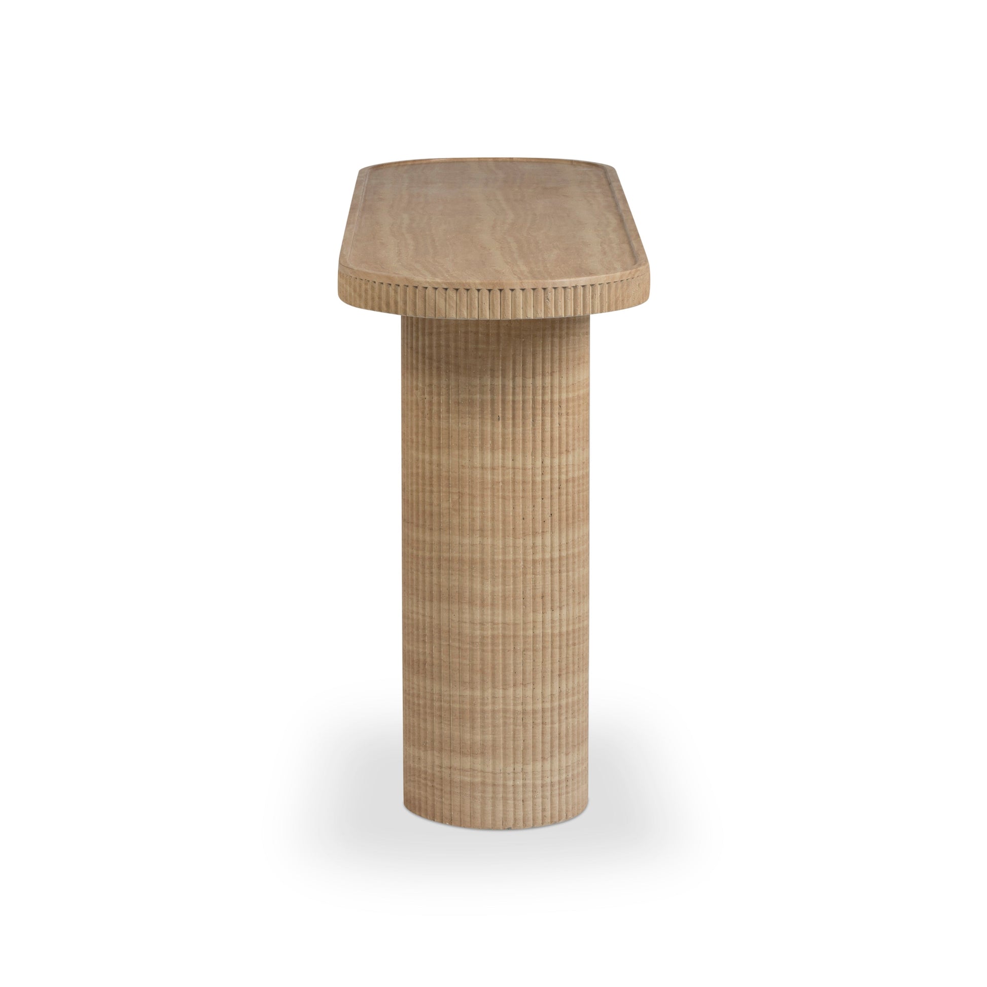 Darcy 59" Concrete Indoor/Outdoor Console Travertine by Tov Furniture