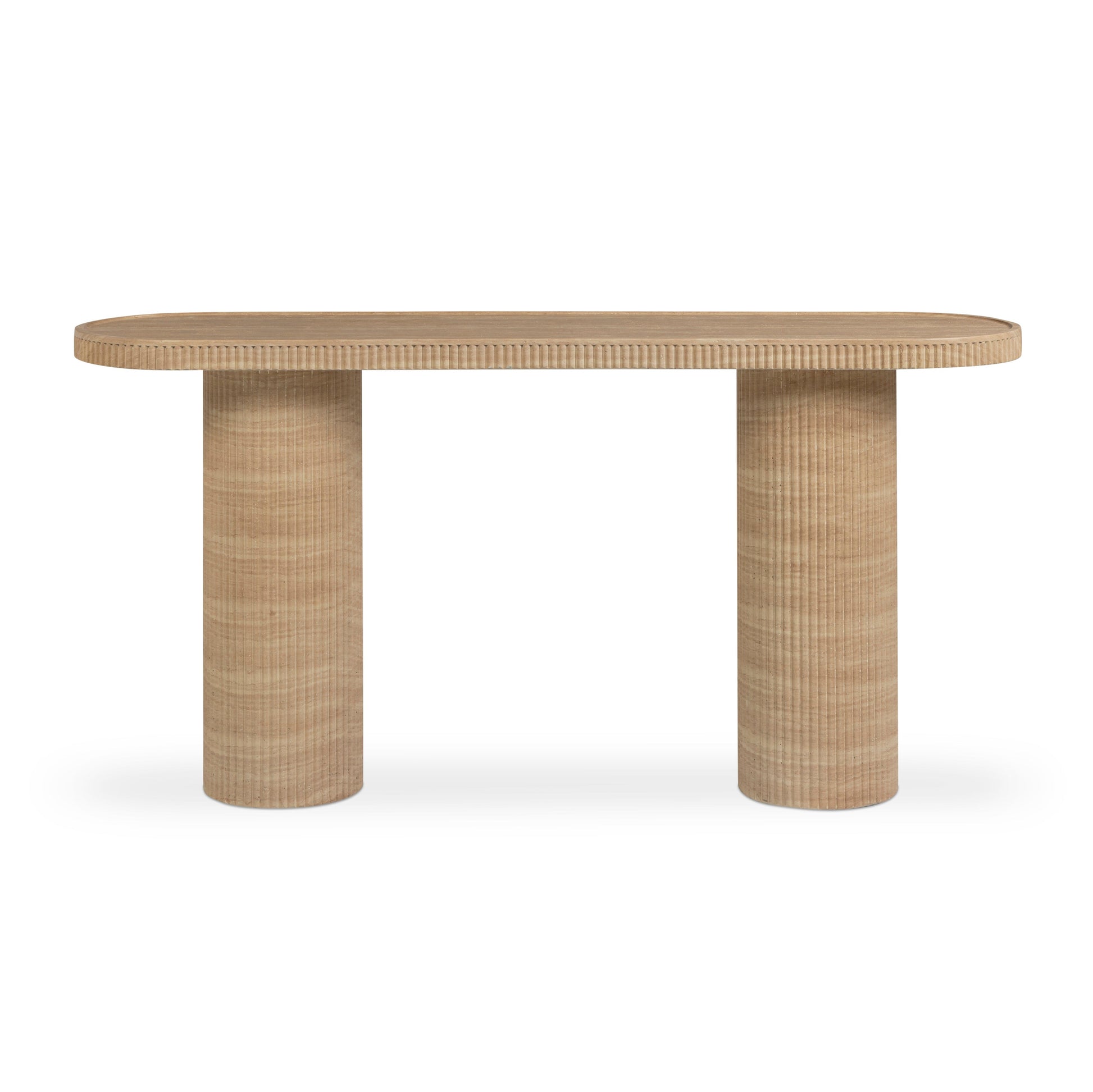Darcy 59" Concrete Indoor/Outdoor Console Travertine by Tov Furniture