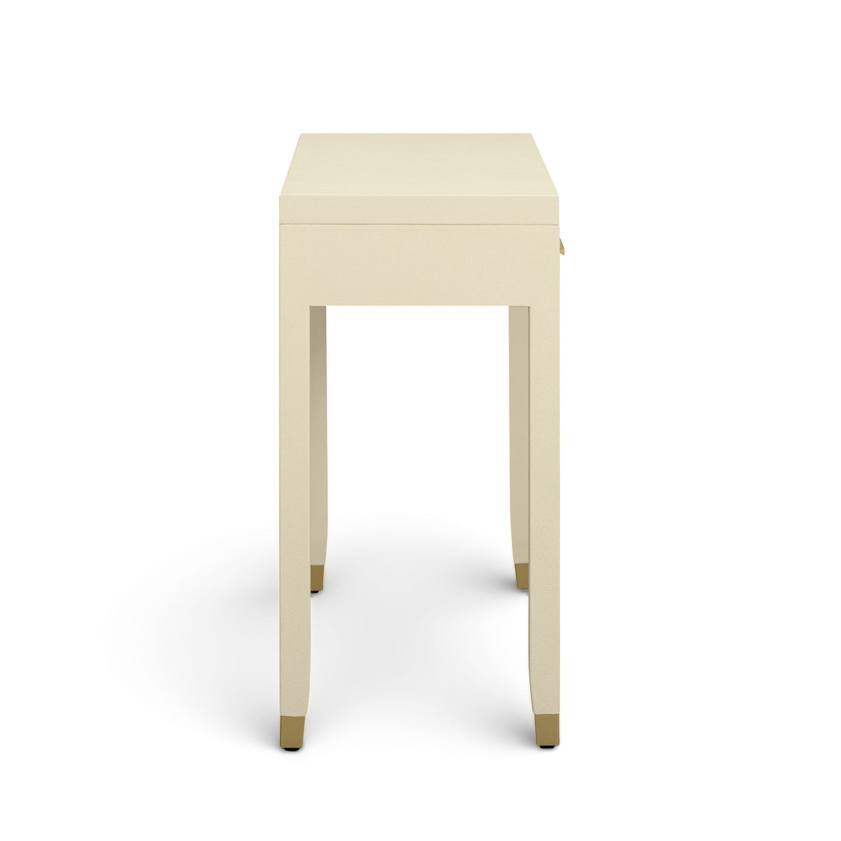 Dani 54" Cream Faux Shagreen 2-Drawer Console Table by TOV Furniture – photo 7 of 9