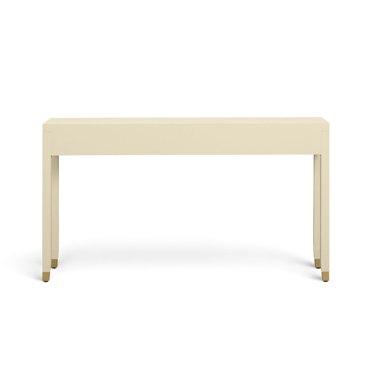 Dani 54" Cream Faux Shagreen 2-Drawer Console Table by TOV Furniture – photo 8 of 9