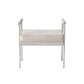 Diva Cream Velvet Bench by TOV