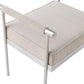 Diva Cream Velvet Bench by TOV