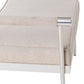 Diva Cream Velvet Bench by TOV