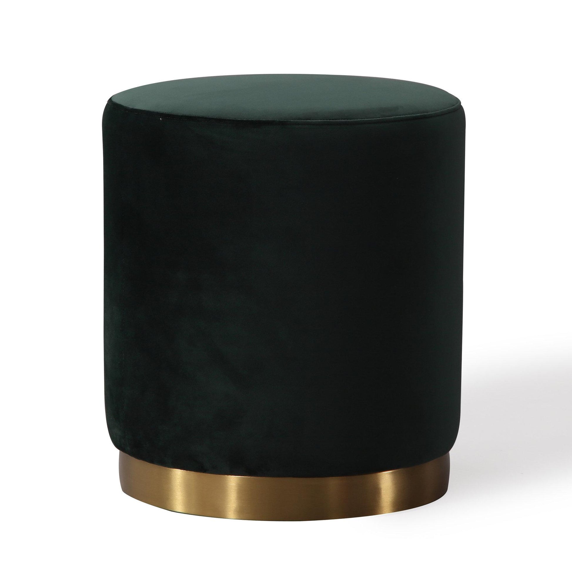 Opal Velvet Ottoman by TOV Oc6111