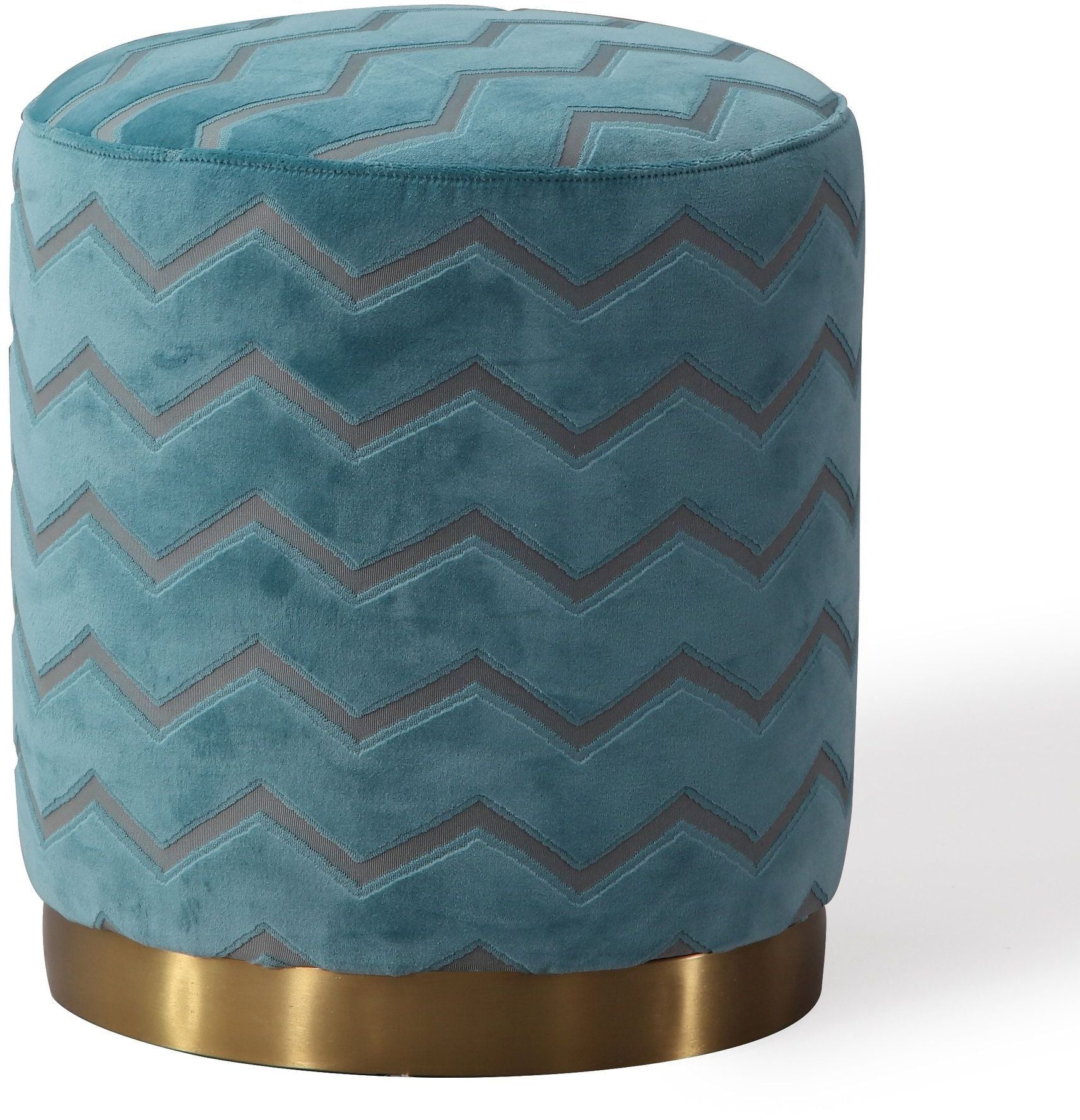 Opal Velvet Ottoman by TOV Oc6112