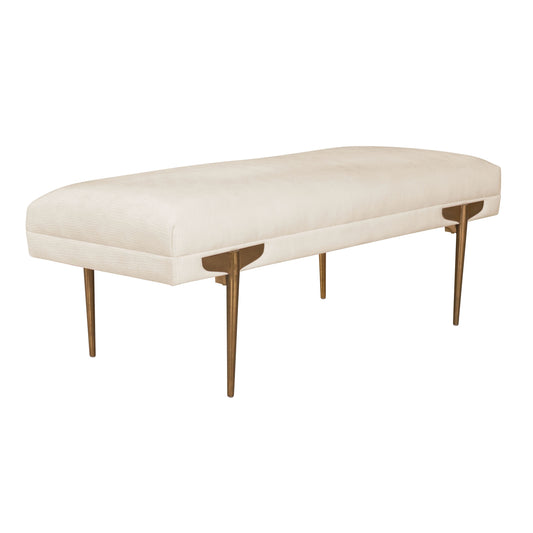 Brno 53 5 Velvet Bench by TOV Oc6207