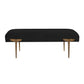 Brno Black Velvet Bench by TOV