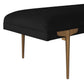 Brno Black Velvet Bench by TOV