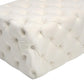 Kaylee Cream Velvet Ottoman by TOV