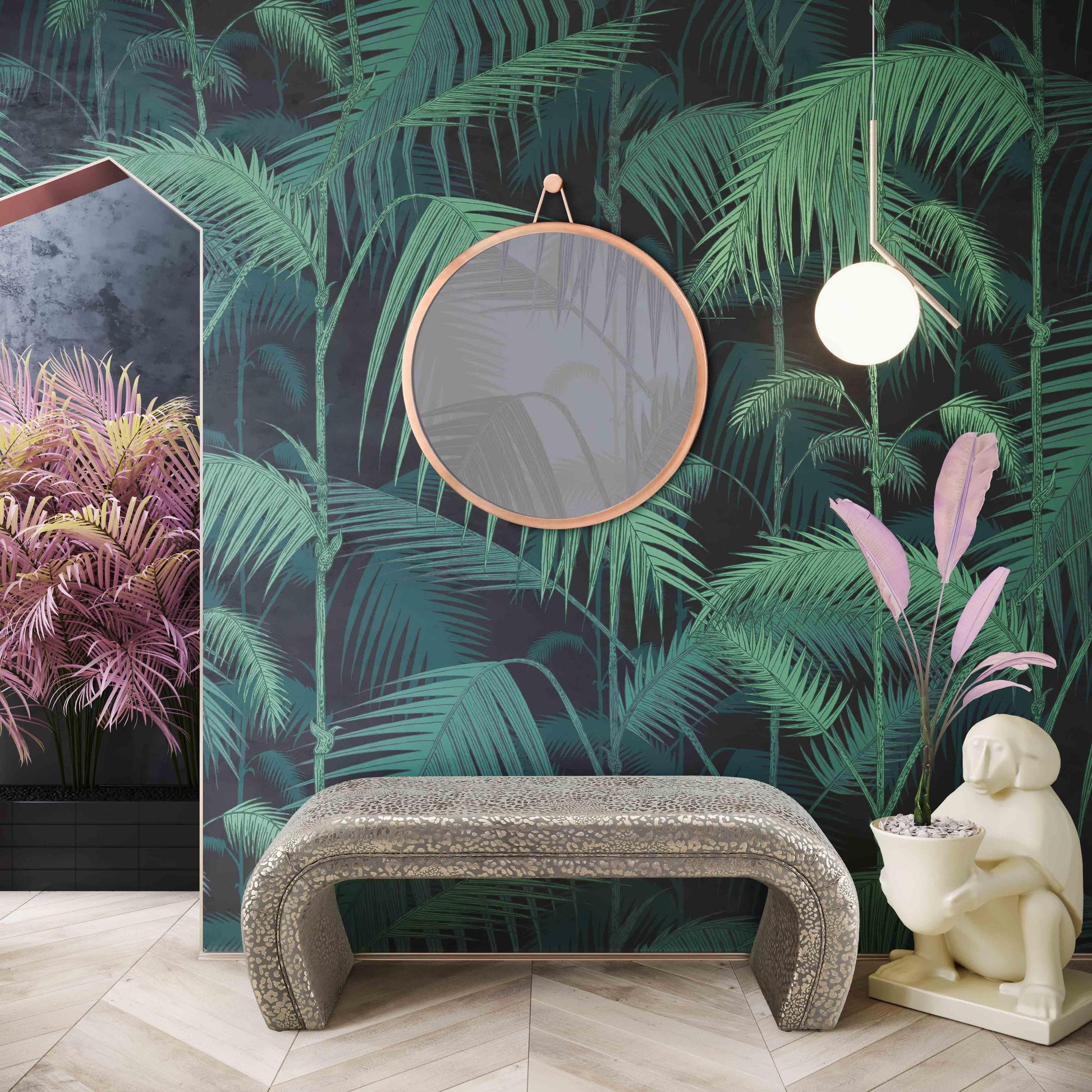 Kenya 48 Velvet Bench by TOV Oc6380