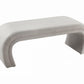 Kenya Light Grey Velvet Bench by TOV