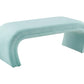 Kenya Bright Blue Velvet Bench by TOV