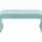 Kenya Bright Blue Velvet Bench by TOV