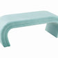 Kenya Bright Blue Velvet Bench by TOV