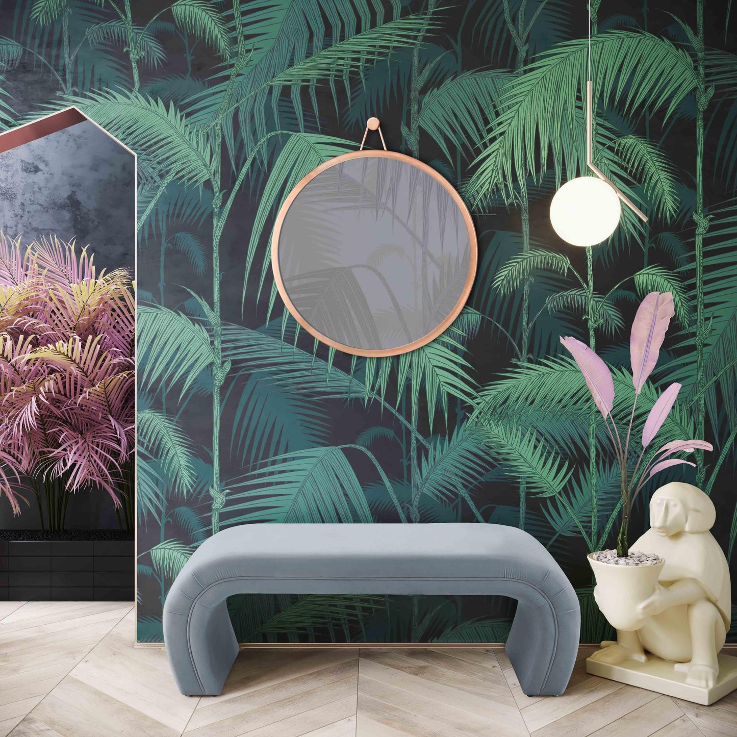 Kenya 48 Velvet Bench by TOV Oc6381