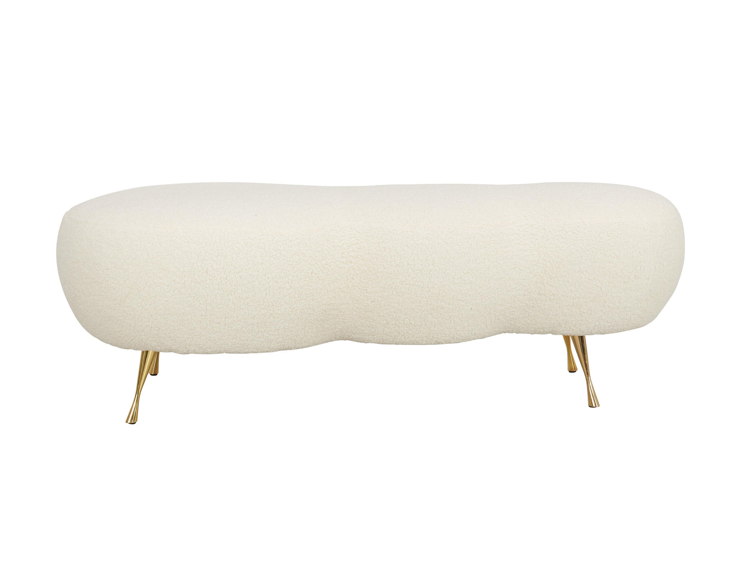 Welsh Faux Shearling Bench by TOV