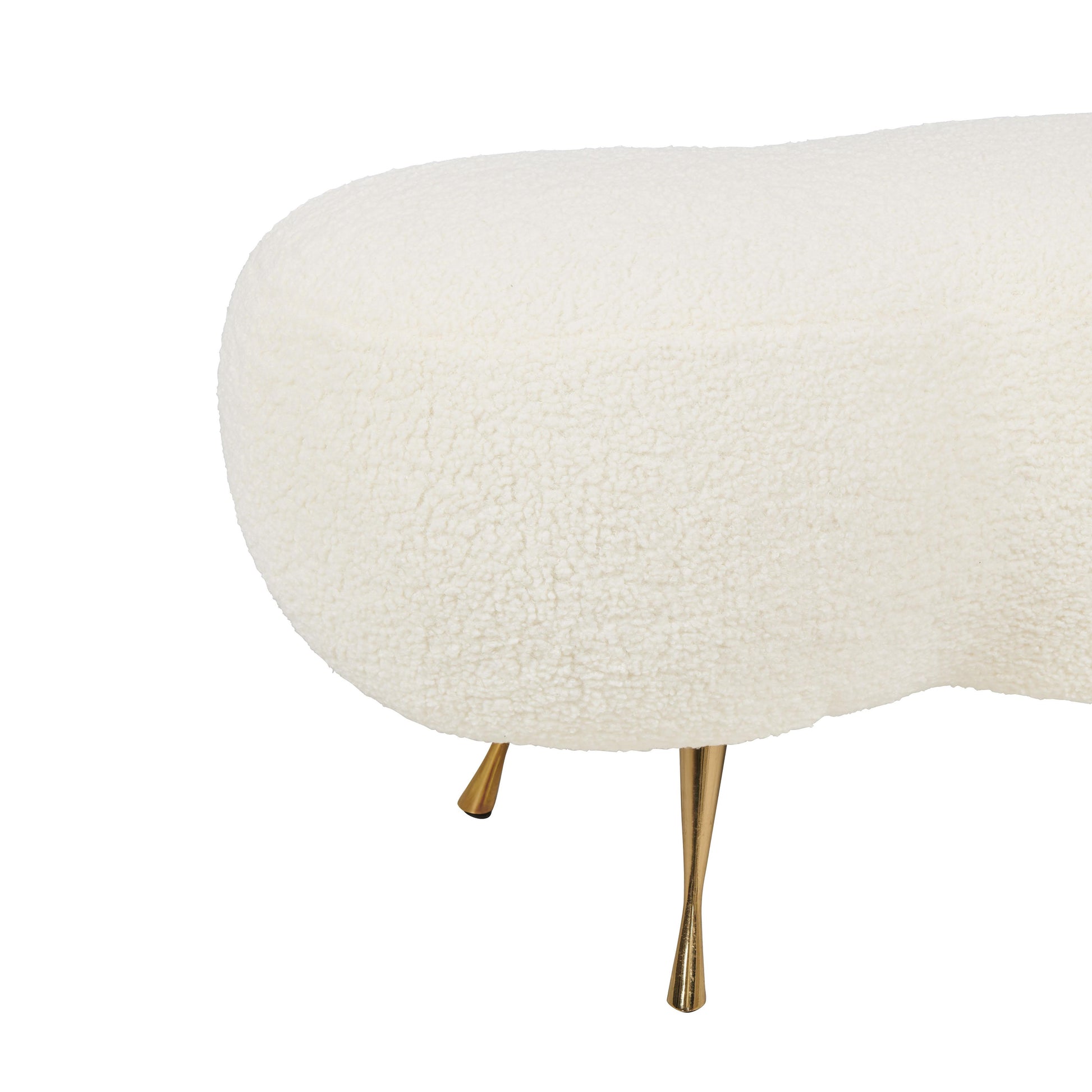 Welsh Faux Shearling Bench by TOV