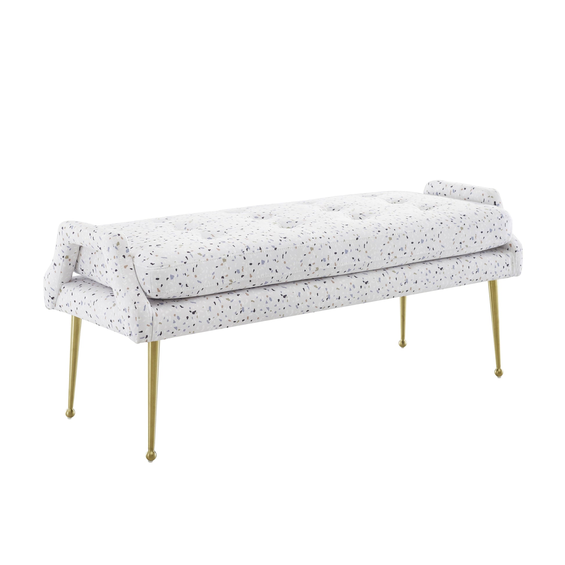 Eileen Velvet Bench Terrazzo by Tov Furniture