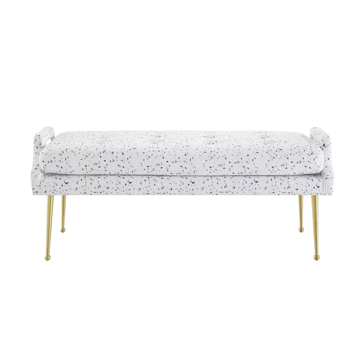 Eileen Velvet Bench Terrazzo by Tov Furniture