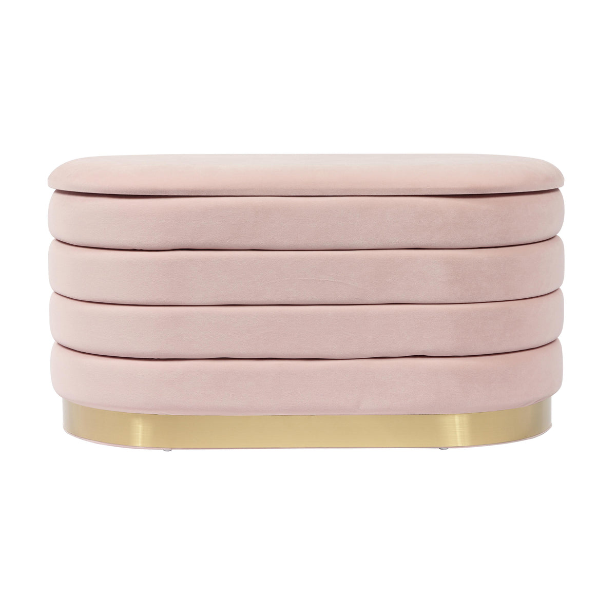 Lillian Blush Performance Velvet Storage Bench by TOV Furniture – photo 4 of 9