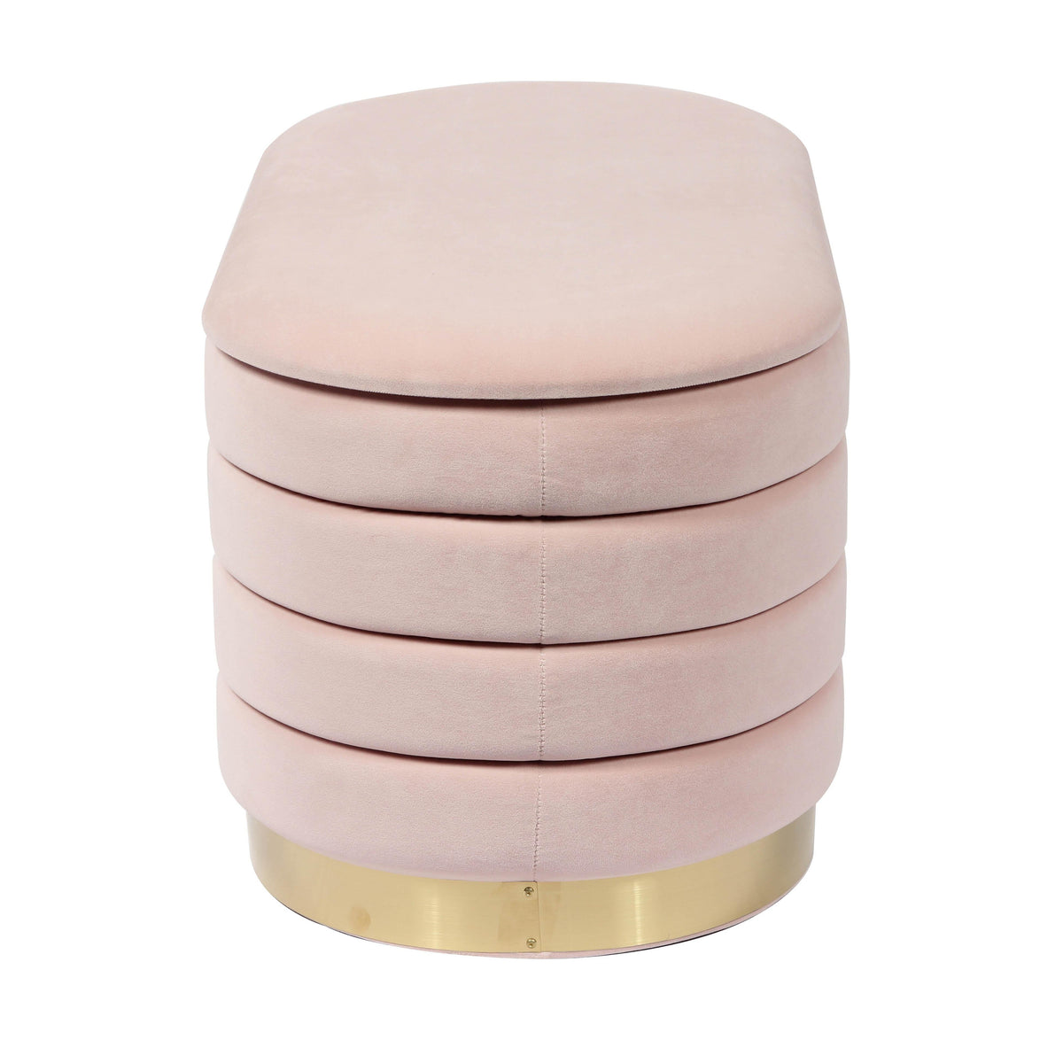 Lillian Blush Performance Velvet Storage Bench by TOV Furniture – photo 5 of 9
