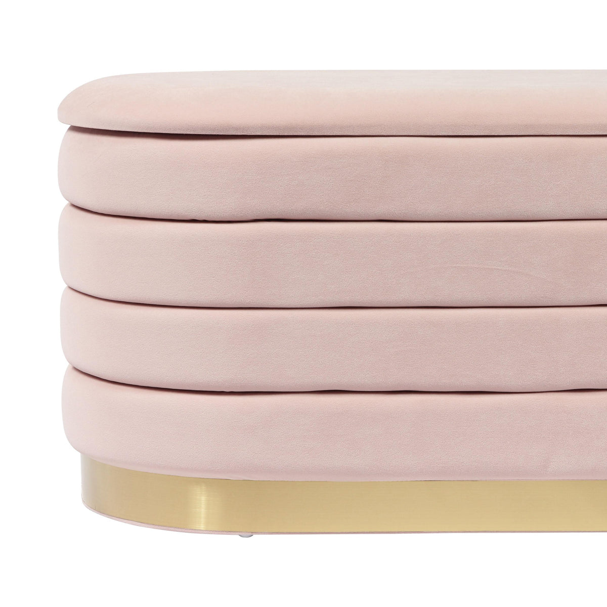Lillian Blush Performance Velvet Storage Bench by TOV Furniture – photo 7 of 9