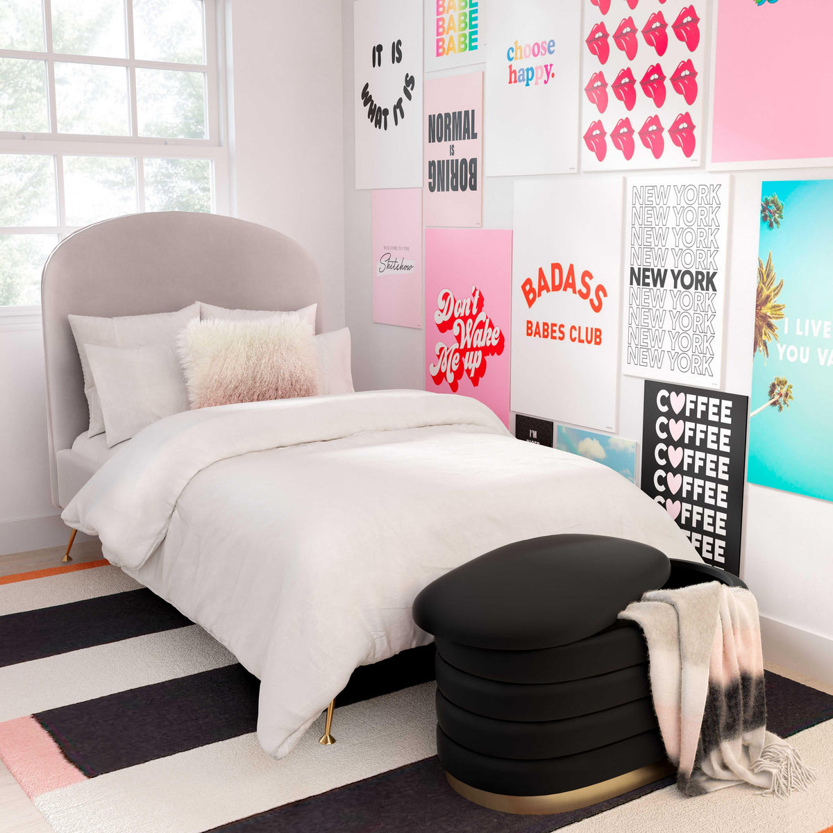 Lillian Black Performance Velvet Storage Bench by TOV Furniture – photo 2 of 9
