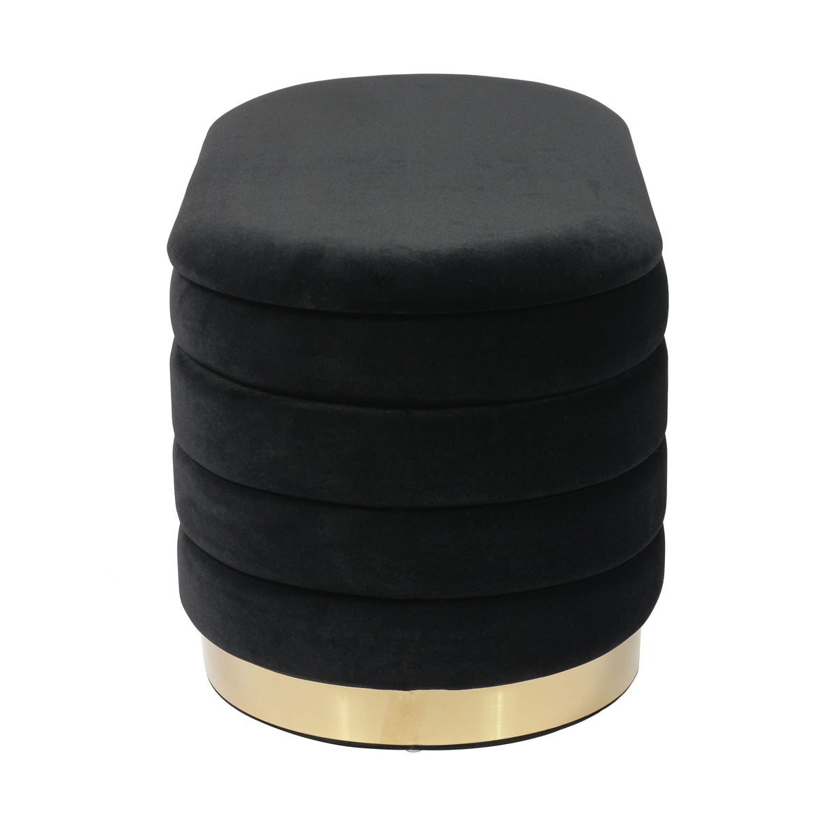 Lillian Black Performance Velvet Storage Bench by TOV Furniture – photo 5 of 9