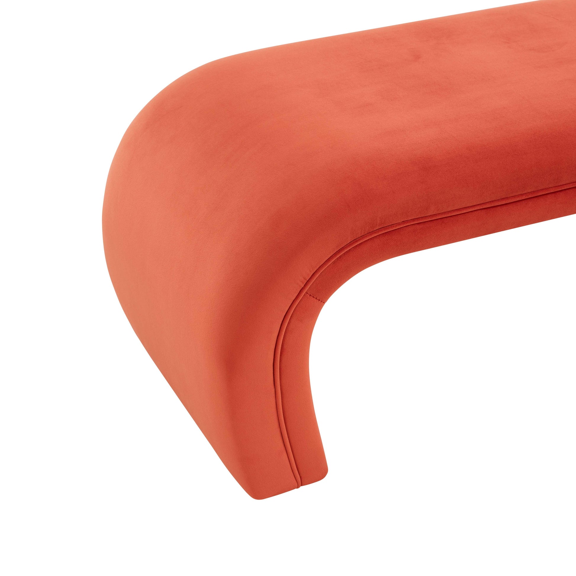 Kenya Red Rocks Velvet Bench by TOV