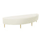 Bianca Cream Velvet Queen Bench by TOV