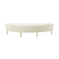 Bianca Cream Velvet Queen Bench by TOV