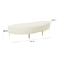 Bianca Cream Velvet Queen Bench by TOV