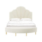 Bianca Cream Velvet Queen Bench by TOV