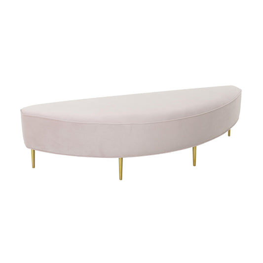 Bianca Blush Velvet Full Bench by TOV