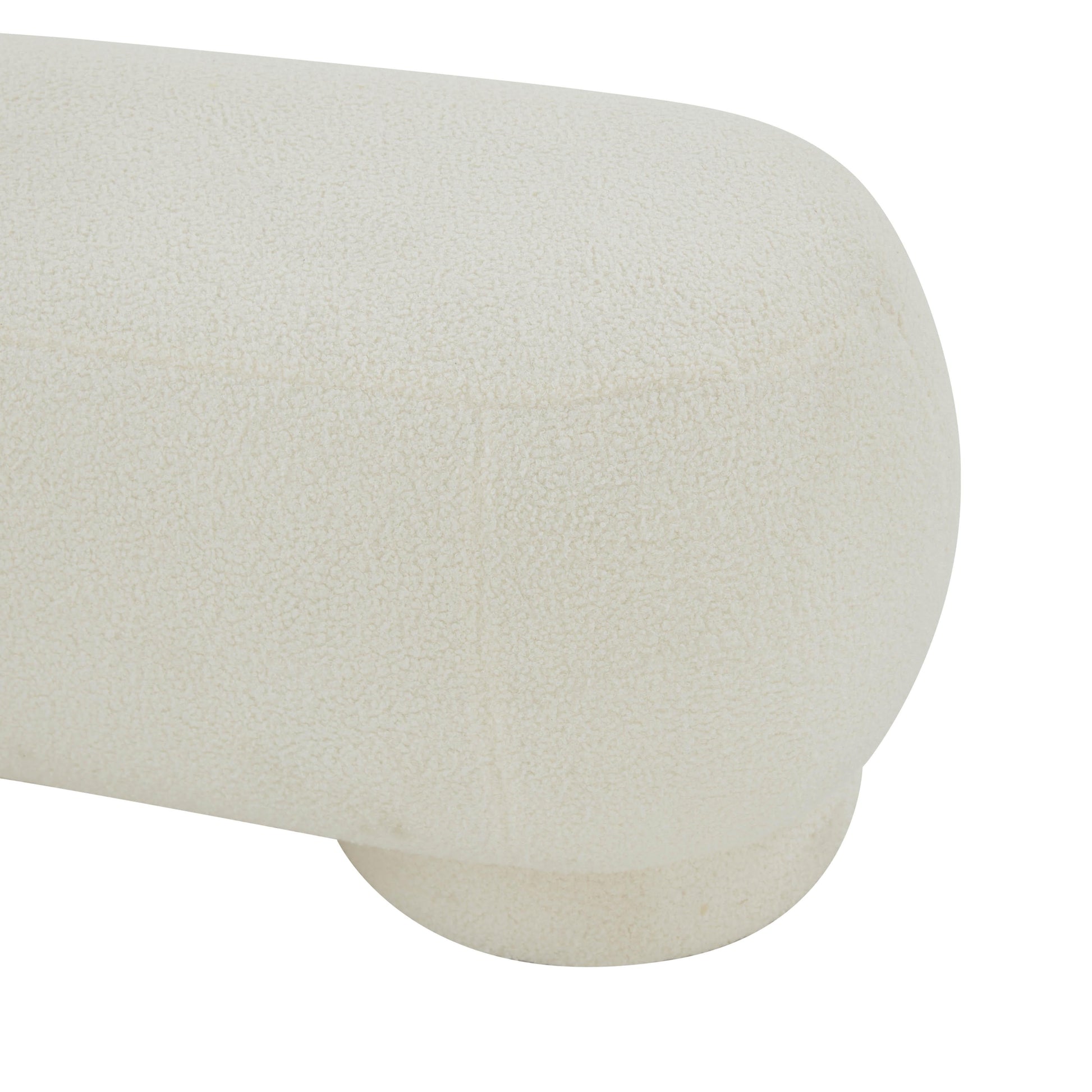 Mara 43 Vegan Shearling Ottoman by TOV Oc68539
