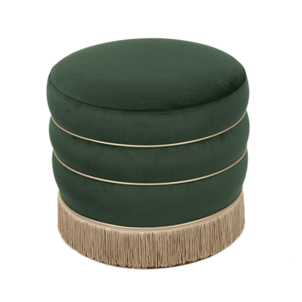 Lakka Green Performance Velvet Ottoman by TOV Furniture – photo 4 of 8