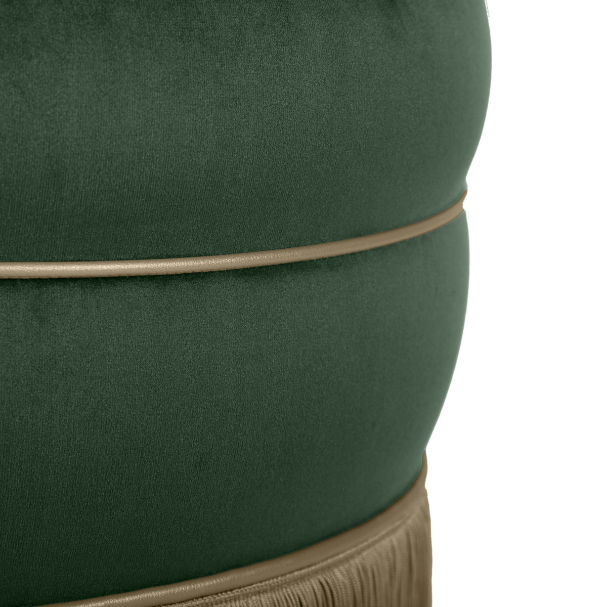 Lakka Green Performance Velvet Ottoman by TOV Furniture – photo 6 of 8