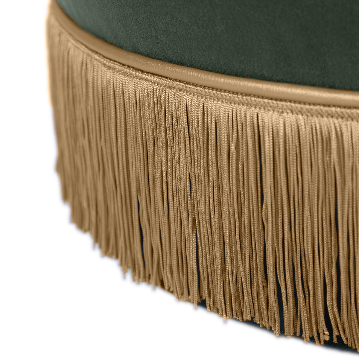 Lakka Green Performance Velvet Ottoman by TOV Furniture – photo 7 of 8