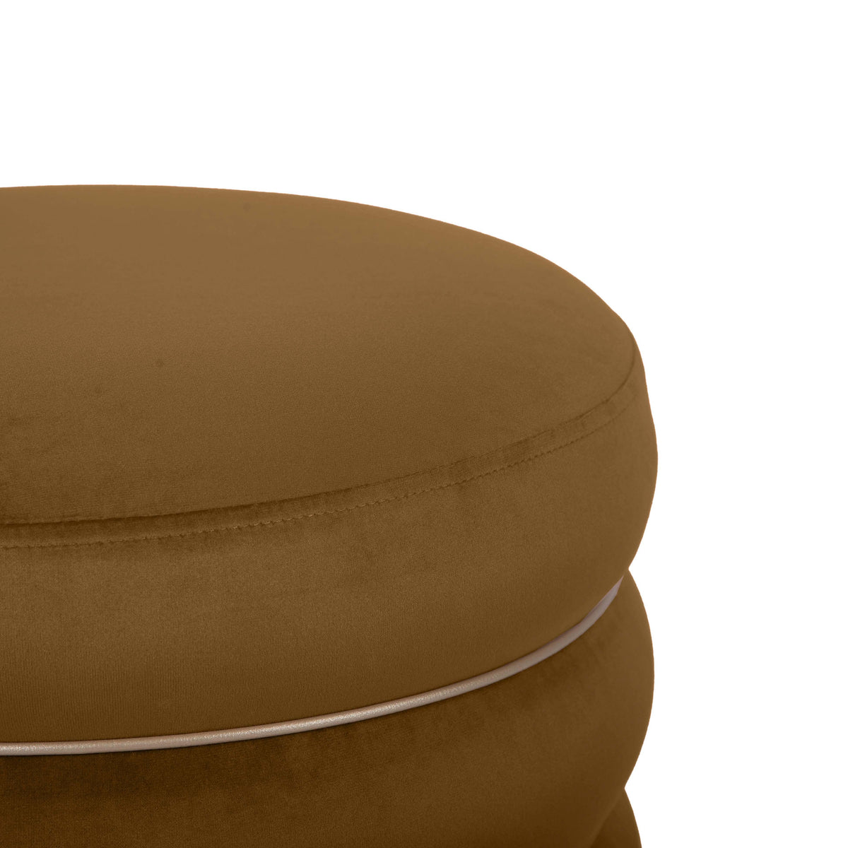 Lakka Chocolate Brown Performance Velvet Ottoman by TOV Furniture – photo 5 of 8