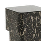 Faye Black Glass Side Table by TOV